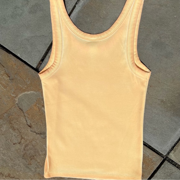 Overdyed Golden Orange Tank Top - Picture 3 of 3